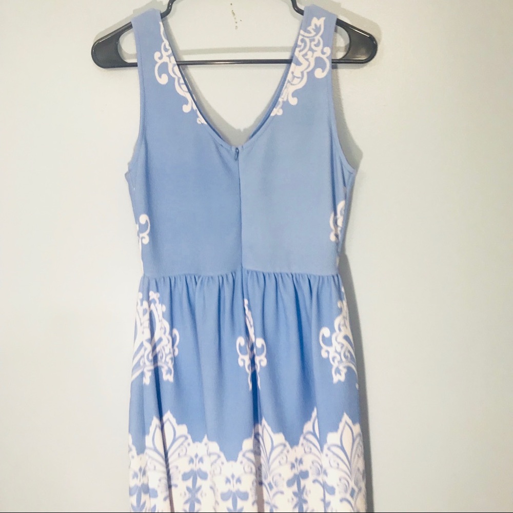 Trac Blue Sleeveless Dress - Picture 7 of 8
